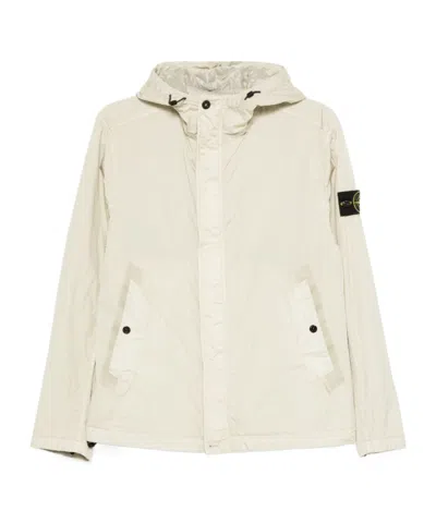 Stone Island Long-sleeved Jacket In Neutrals