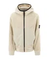 Stone Island Long-sleeved Jacket In White