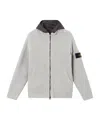 Stone Island Fisherman Sweater In Pearl Gray