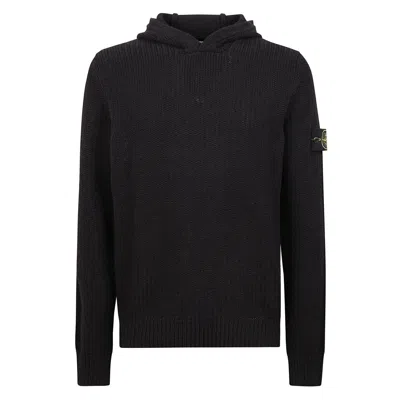 Stone Island Long-sleeved Knitted Hoodie