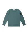 Stone Island Long-sleeved Round-neck Sweater In Green