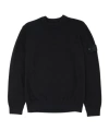 Stone Island Long-sleeved Sweater In Black
