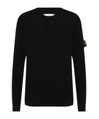 STONE ISLAND STONE ISLAND LOGO PATCH CREWNECK JUMPER