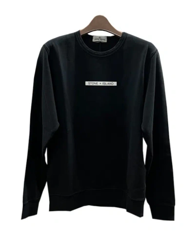 Stone Island Long-sleeved Sweater In Black