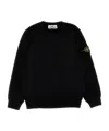 Stone Island Waffle-texture Sweater In Black