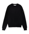 Stone Island Long-sleeved Sweater In Black