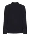 Stone Island Cotton Sweater In Black