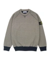 Stone Island Long-sleeved Sweater In Blue