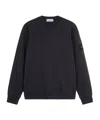 Stone Island Classic Crew Neck Sweater With Logo Patch Detail In Black
