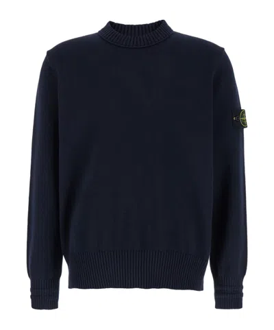 STONE ISLAND STONE ISLAND LOGO PATCH CREWNECK JUMPER