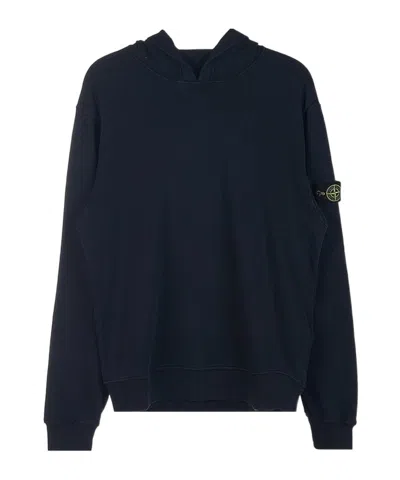 Stone Island Long-sleeved Sweater In Blue