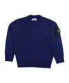 Stone Island Long-sleeved Sweater In Blue