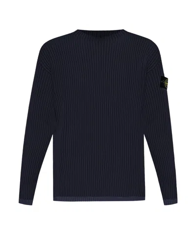 STONE ISLAND STONE ISLAND LOGO PATCH CREWNECK JUMPER