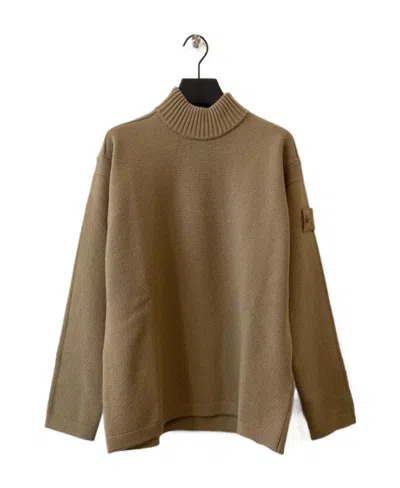 Stone Island Long-sleeved Sweater In Brown