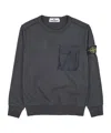 Stone Island Long-sleeved Sweater In Charcoal-grey