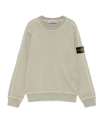 Stone Island Kids' Long-sleeved Sweater In Gray
