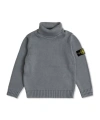 Stone Island Long-sleeved Sweater In Gray
