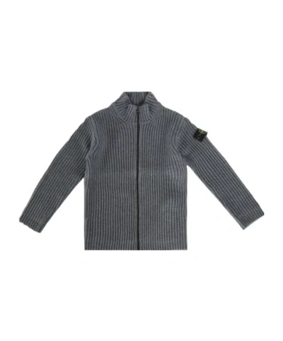 Stone Island Long-sleeved Sweater In Gray