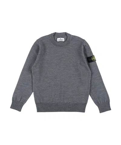 Stone Island Long-sleeved Sweater In Gray