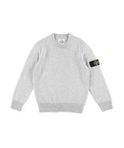 Stone Island Long-sleeved Sweater In Gray