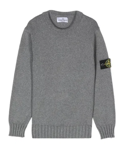 Stone Island Long-sleeved Sweater In Gray