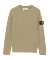 Stone Island Long-sleeved Sweater In Green