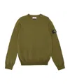 Stone Island Long-sleeved Sweater In Green
