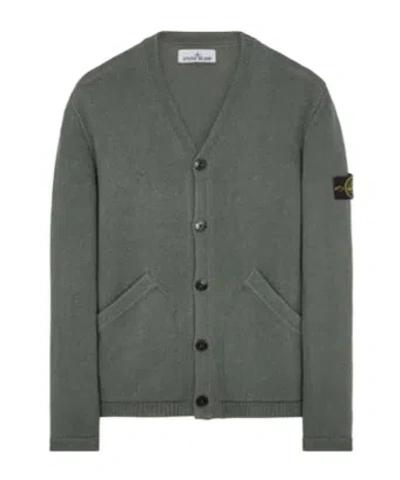 Stone Island Sweater Green Cotton