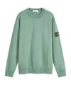 Stone Island Logo Patch Crewneck Sweatshirt In Green