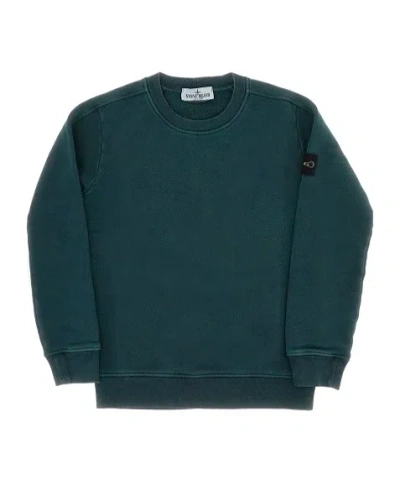 Stone Island Long-sleeved Sweater In Green