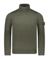 Stone Island Long-sleeved Sweater In Green