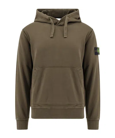 STONE ISLAND STONE ISLAND COMPASS PATCH DRAWSTRING HOODIE