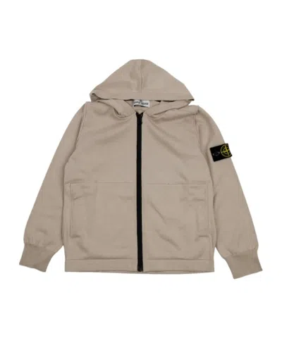 Stone Island Long-sleeved Sweater In Nude