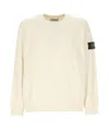 Stone Island Cotton Blend Sweater In Nude