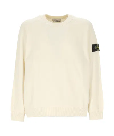 STONE ISLAND STONE ISLAND LOGO-PATCH CREWNECK SWEATSHIRT