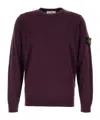 Stone Island Long-sleeved Sweater In Purple