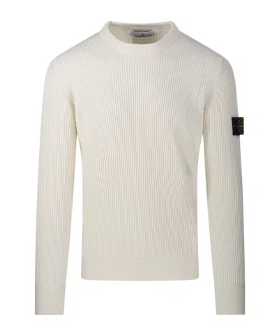 STONE ISLAND STONE ISLAND LOGO PATCH CREWNECK JUMPER