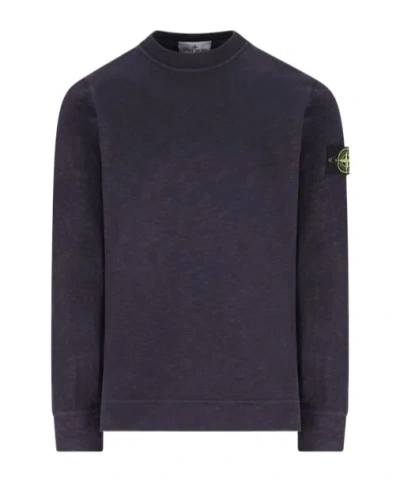 STONE ISLAND STONE ISLAND LOGO PATCH LONG SLEEVED SWEATSHIRT