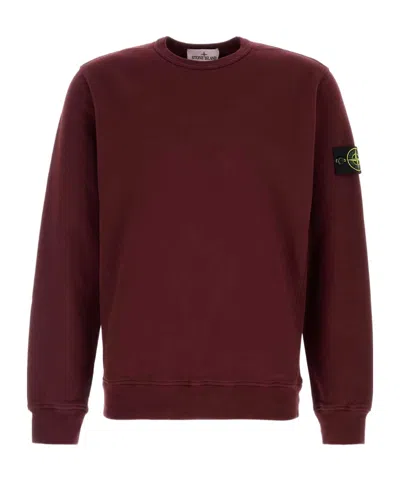 Stone Island Long-sleeved Sweatshirt In Brown