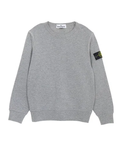 Stone Island Long-sleeved Sweatshirt In Gray