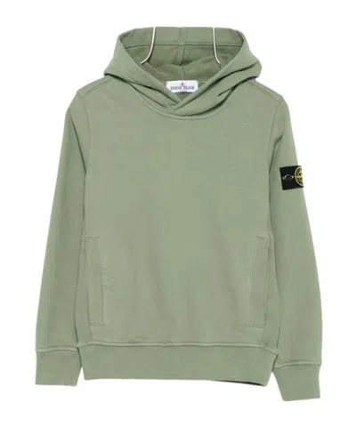 Stone Island Long-sleeved Sweatshirt In Green