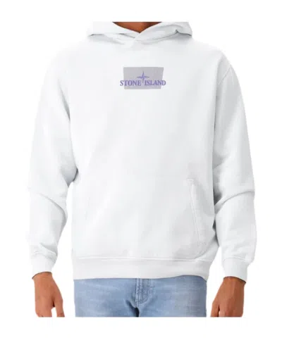 Stone Island Long-sleeved Sweatshirt In White