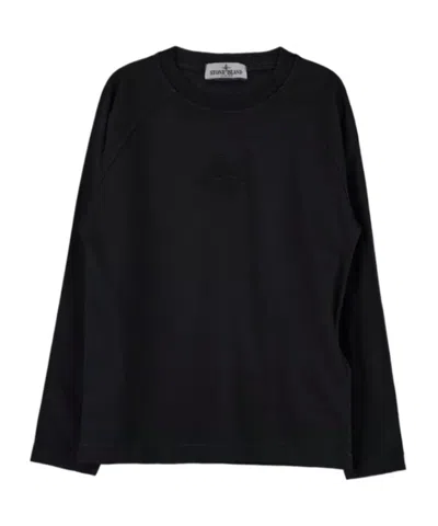 Stone Island Long-sleeved T-shirt In Black