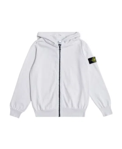 Stone Island Long-sleeved Zipper Jacket In Gray