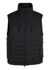 Stone Island Down Vest With Seamless Feather Tunnels And Anti-drop In Black
