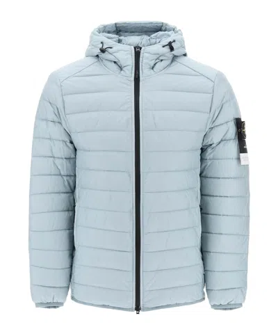 Stone Island Lightweight Jacket In R-nylon Down-tc In Light Blue