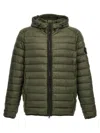 Stone Island Nylon Down Jacket With Hood And Quilting