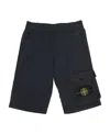 Stone Island Loose Belt Bermuda Shorts In Blue