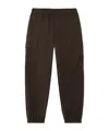 Stone Island Loose-fit Cargo Trousers With Elasticated Zipped Cuffs In Brown