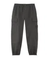Stone Island Loose-fit Cargo Trousers With Elasticated Zipped Cuffs In Green